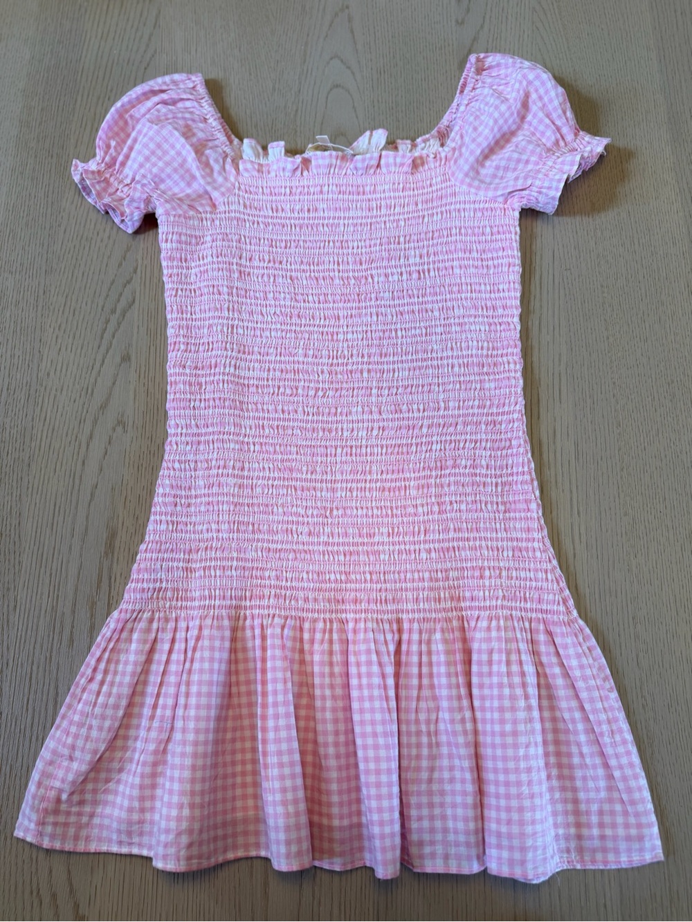 LoveShackFancy Pink Gingham Dress